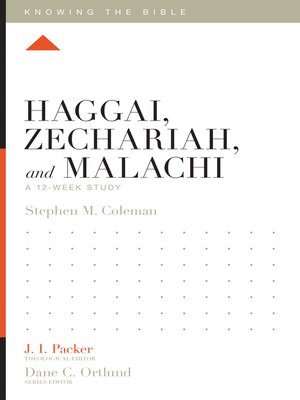 cover image of Haggai, Zechariah, and Malachi